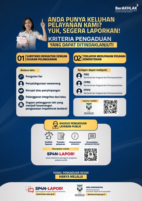 Punya keluhan terkait pelayanan? Jangan diam, yuk laporkan segera!